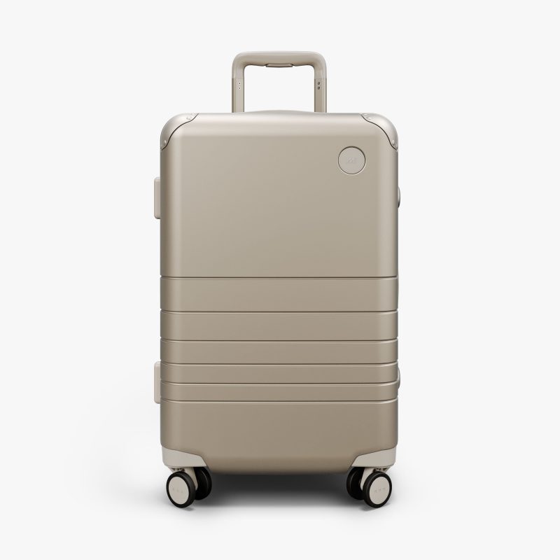 Champagne | Front view of Hybrid Carry-On Plus in Champagne