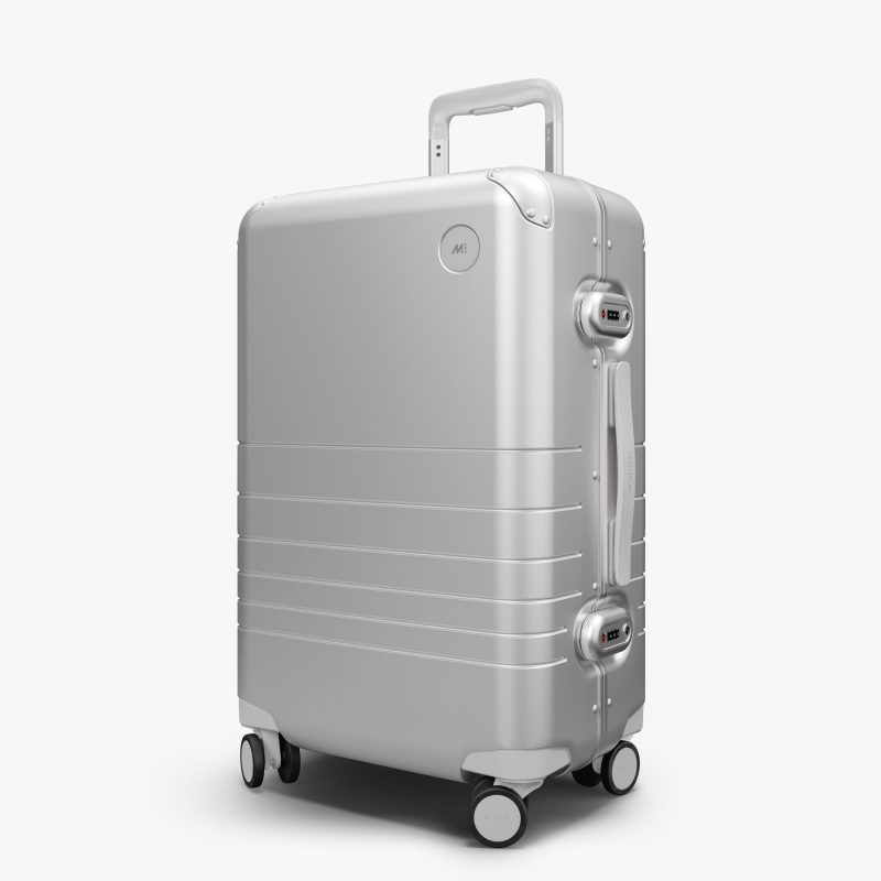 Hybrid CarryOn Plus Silver Angle