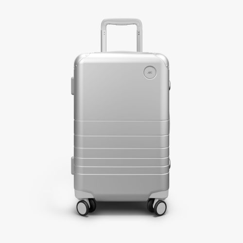 Silver | Front view of Hybrid Carry-On in Silver