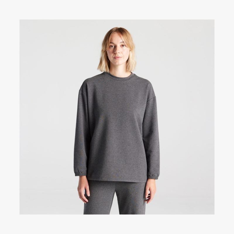 Kyoto Long Sleeve Heather Charcoal 1