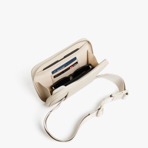 Metro Belt Bag Ivory 6 Top View Back