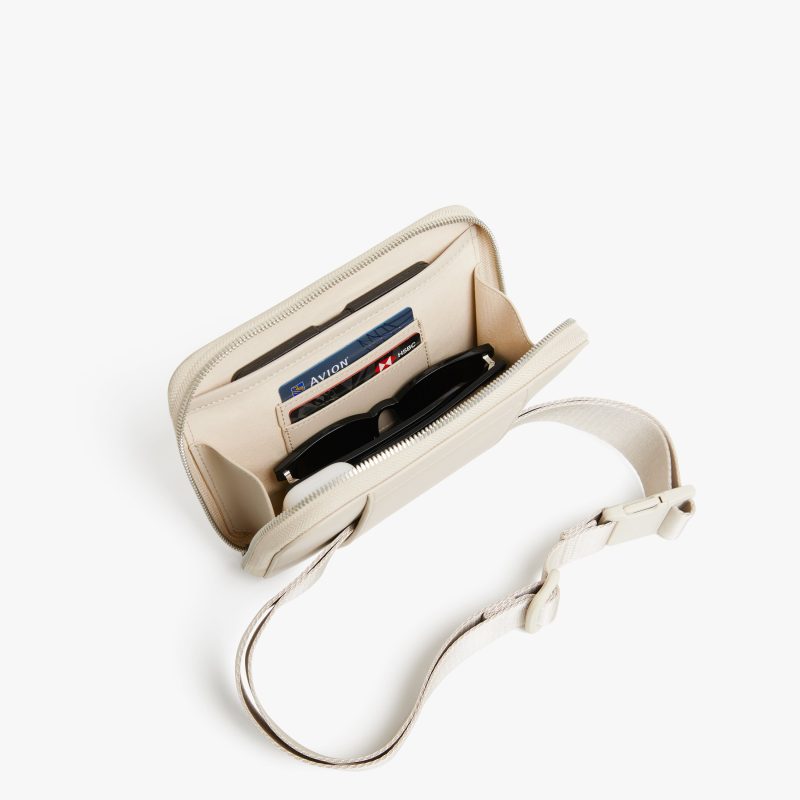 Metro Belt Bag Ivory 6 Top View Back