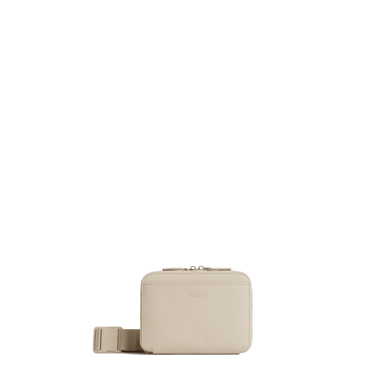 Metro Belt Bag Ivory Front View PLP