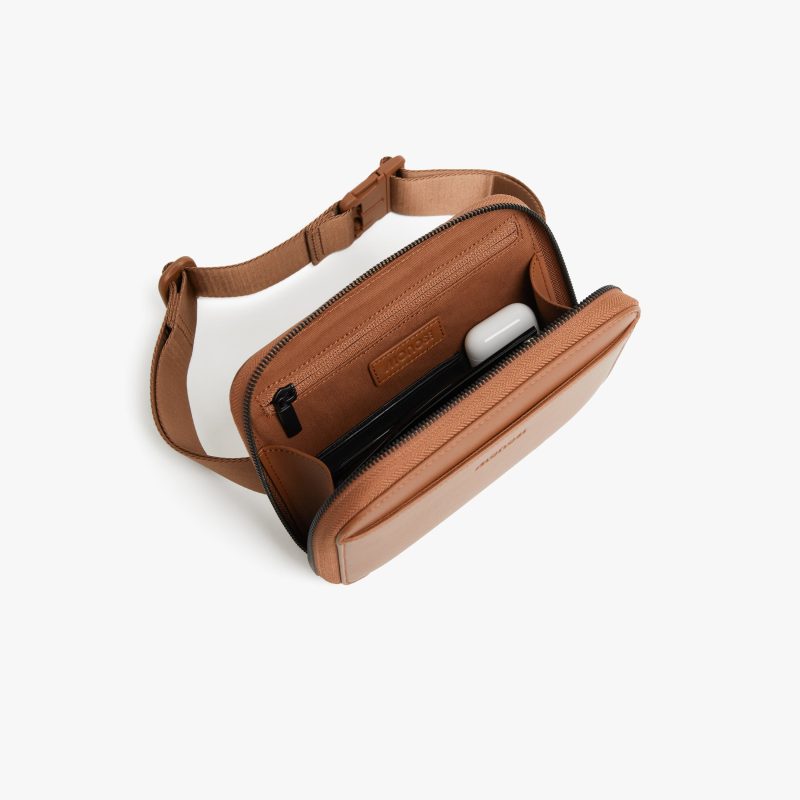 Metro Belt Bag Mahogany 5 Top View Front