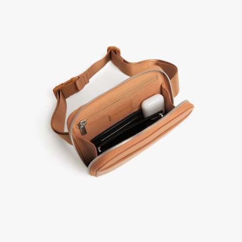 Metro Belt Bag Saddle Tan 5 Top View Front