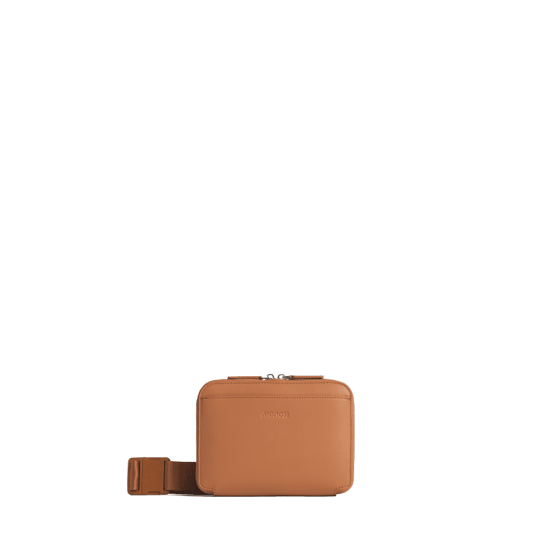 Metro Belt Bag Saddle Tan Front View PLP