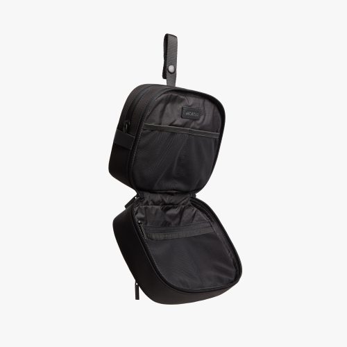 Metro Hanging Toiletry Case Carbon Black 5 Open View Side