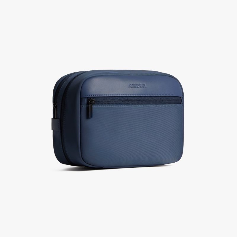 Metro Hanging Toiletry Case Oxford Blue 3 Side View