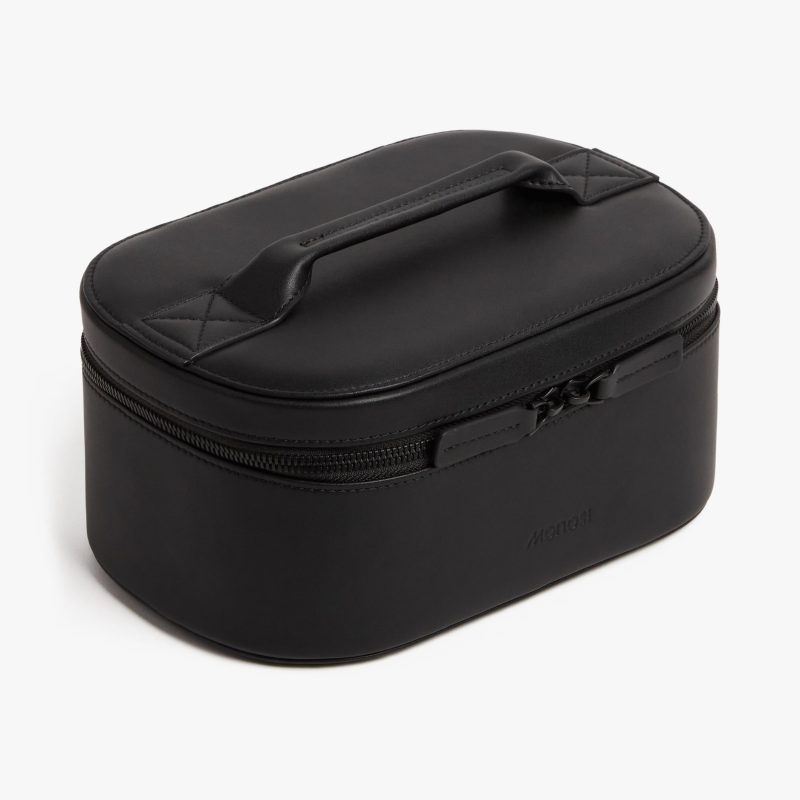 Monos Accessories Cosmetic Case Black 4 Side View Closed