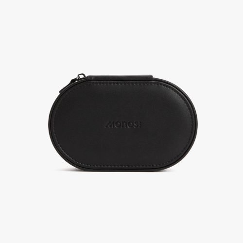 Carbon Black (Vegan Leather) | Travel Jewelry Case in Carbon Black