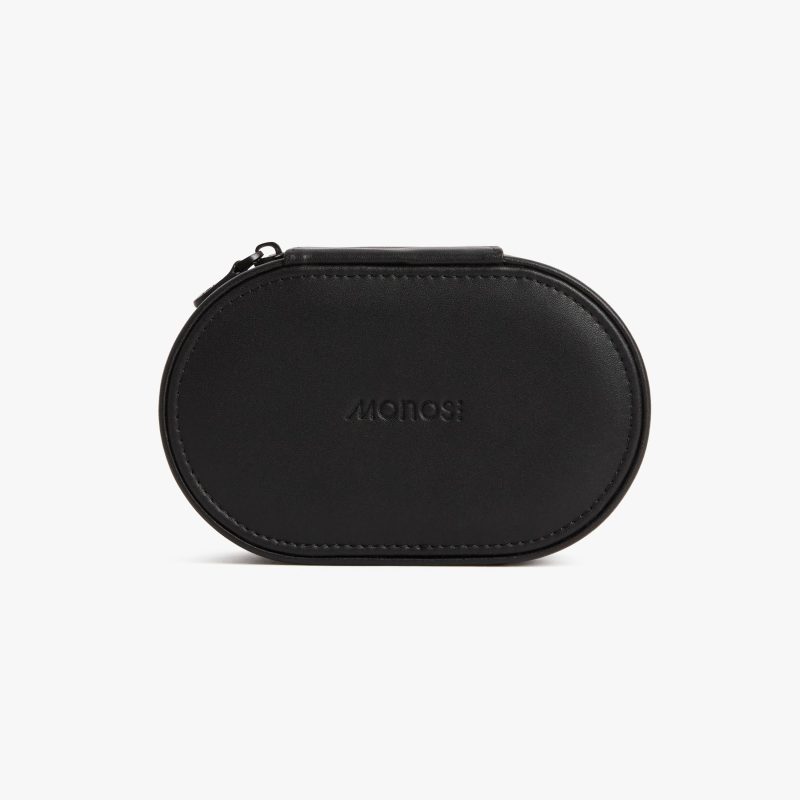 Carbon Black (Vegan Leather) | Travel Jewelry Case in Carbon Black