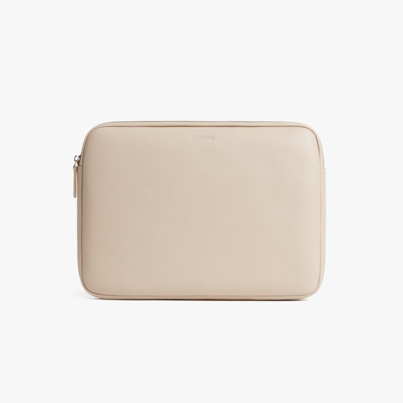 14-inch / Ivory (Vegan Leather) | Metro Laptop Sleeve in Ivory