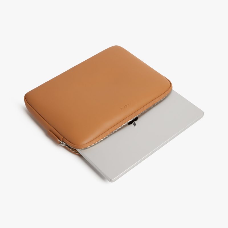 Monos Accessories Laptop Sleeve 14 Saddle Tan 3 Side View