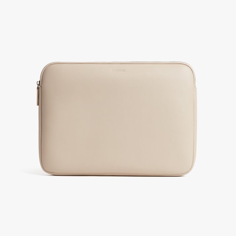 16-inch / Ivory (Vegan Leather) | Metro Laptop Sleeve in Ivory