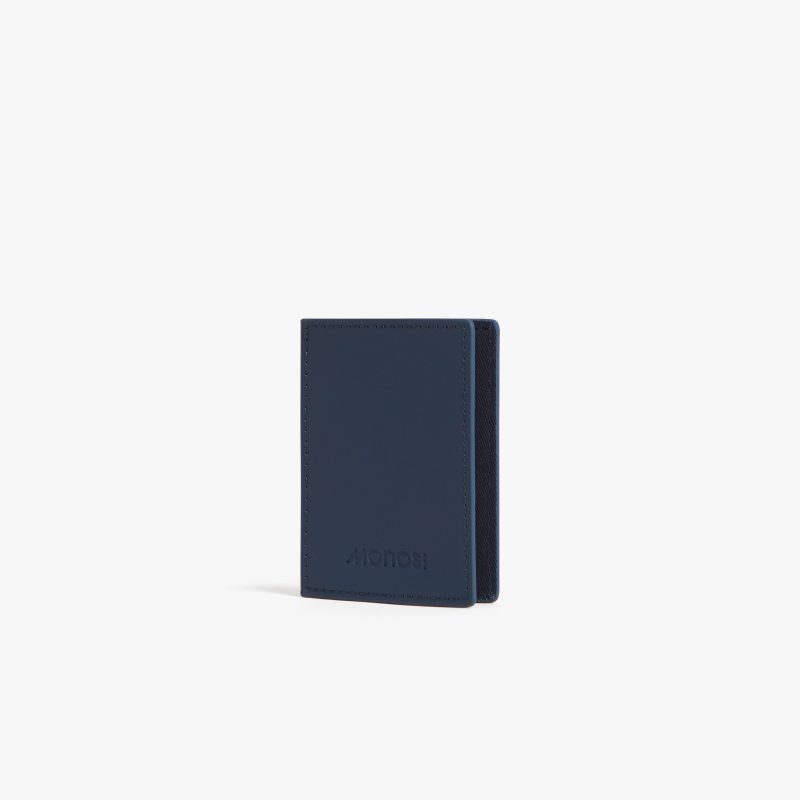 Monos SlimWallet Oxford Blue 3 Side View