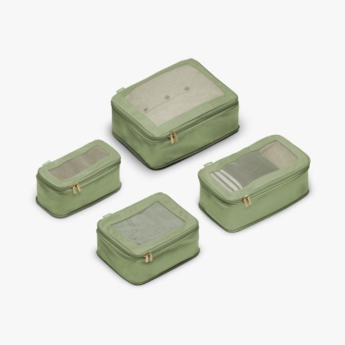 Set of Four / Cactus | This is a photo of a set of four compressible packing cubes in Cactus