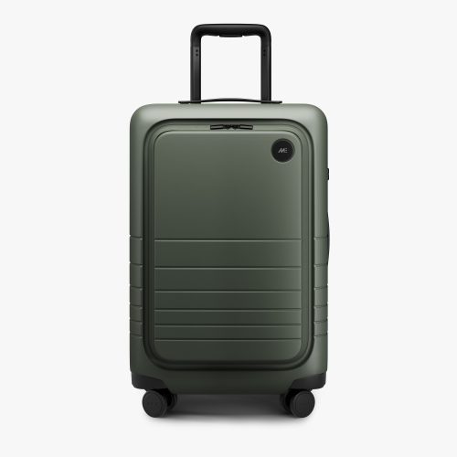 Olive Green | Front view of Carry-On Pro Plus in Olive Green