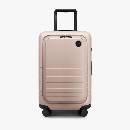 Rose Quartz | Front view of Carry-On Pro in Rose Quartz